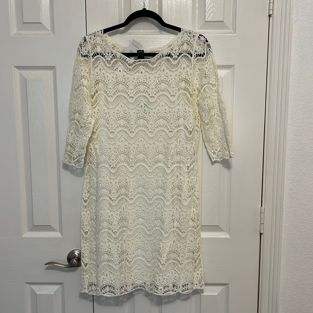 Lauren by Ralph Lauren Crochet Dress